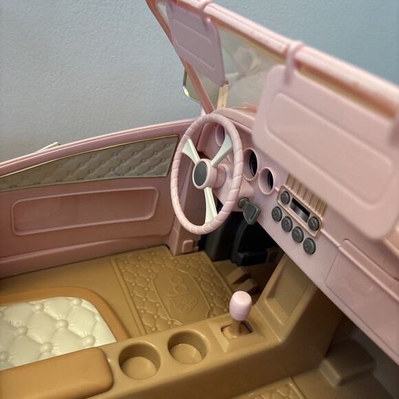 OG Our Generation Pink Retro Convertible Cruiser Any 25” Dolls! FM Radio Large - Picture 7 of 16